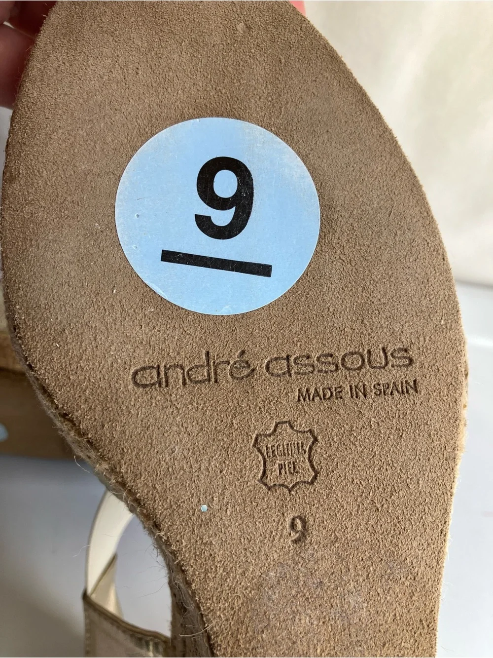 Andre Assous shimmery metallic